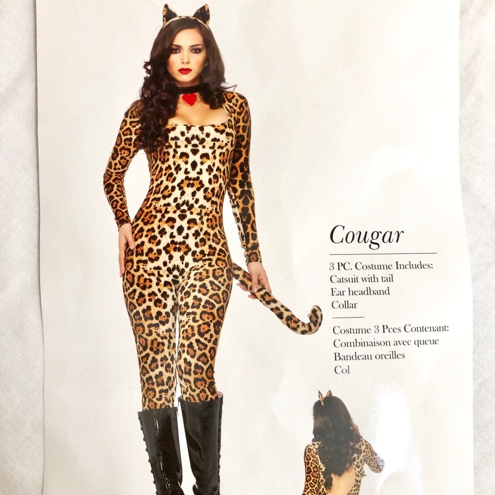 *SOLD OFFLINE* Cougar Halloween costume (leopard)
